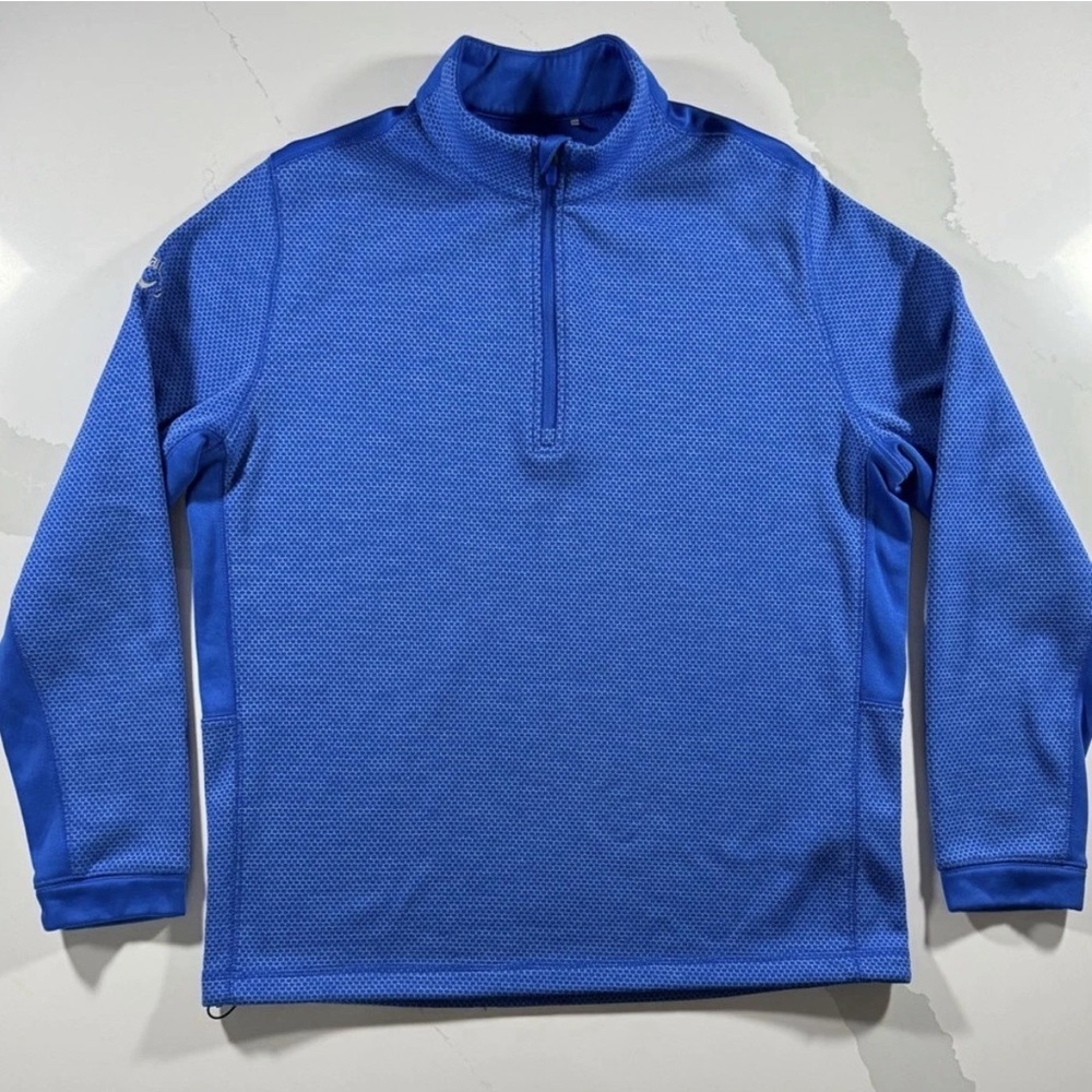 Callaway Weather Series Textured Quarter-Zip Sweater Size  L Men's Golf